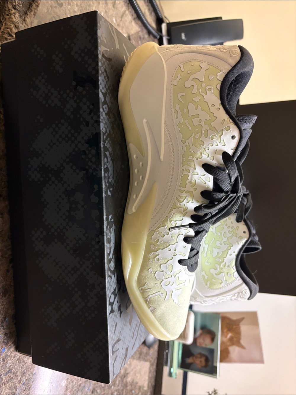 Jordan Low-Top Sneakers in Light Green and Black